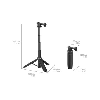 Smallrig 6148 Minitrepied Selfie Stick cu Suport Camera Actiune