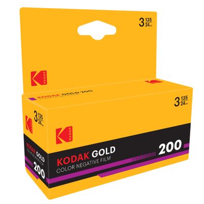 Kodak Eastman Gold 200 Set 3 Filme Negativ Color 35mm 24 expuneri