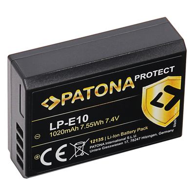 Resigilat: Patona Protect Premium Acumulator pentru Canon LP-E10 LPE10 - RS125062292-1