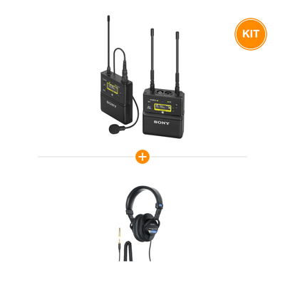 [Pachet] Sony UWP-D21/K33 Linie Wireless cu Lavaliera + Casti Sony MDR-7506
