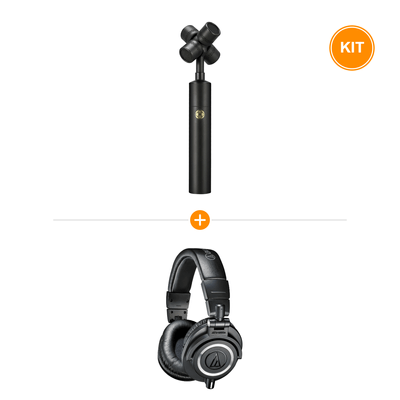[Pachet] Rode NT-SF1 Microfon Condenser Omnidirectional + Casti Audio-Technica ATH-M50X