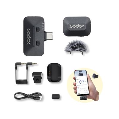 Godox Alink Kit1 Sistem Microfon Wireless 1 TX + 1 RX USB-C