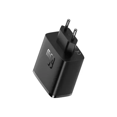 Baseus Cube Pro Incarcator Retea GaN 65W 2xUSB-C 1xUSB-A Negru