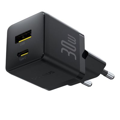 Baseus Palm Incarcator Retea 30W USB-C USB-A Negru