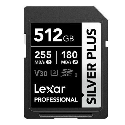 Lexar Professional Silver Plus Card de Memorie SDXC UHS-I 1066x R255/W180 V30 512 GB