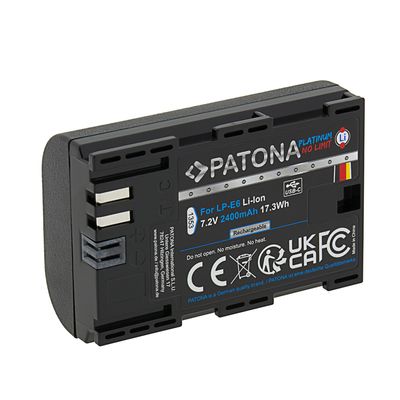 Patona Platinum Acumulator Replace Canon LP-E6 2400mAh cu Incarcare USB-C