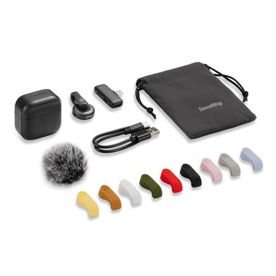 SmallRig 6546 S70-C1 Microfon Wireless cu Adaptor USB-C pentru Telefon Negru