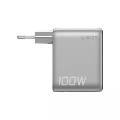 Anker Incarcator Retea 100W 2x USB-C 1x USB-A Smart-Display Argintiu