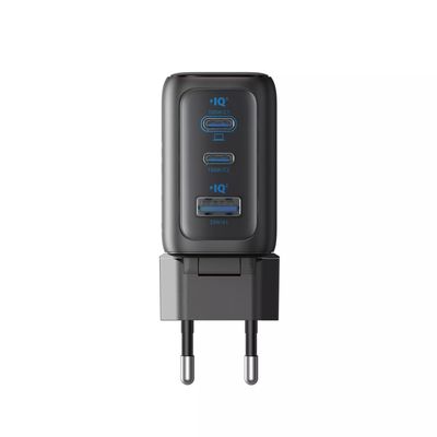 Anker Incarcator Retea 100W 2x USB-C 1x USB-A Smart-Display Gri