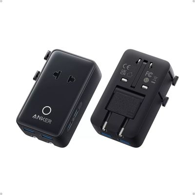 Anker Nano Adaptor Priza si Incarcator 5 in 1 20W 2x USB-C 2x USB-A Negru