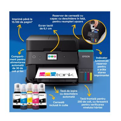 Epson L6390 EcoTank CISS Wi-Fi Multifunctional A4