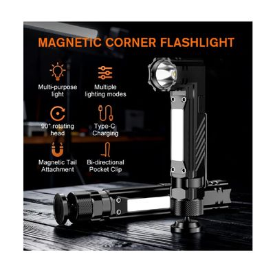 Superfire G19 Lanterna IP42 5W cu Baza Magnetica