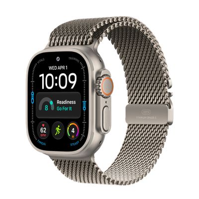 Apple Watch Ultra 4 Smartwatch GPS + Cellular Carcasa Natural Titanium 49mm Natural Titanium Milanese Loop S