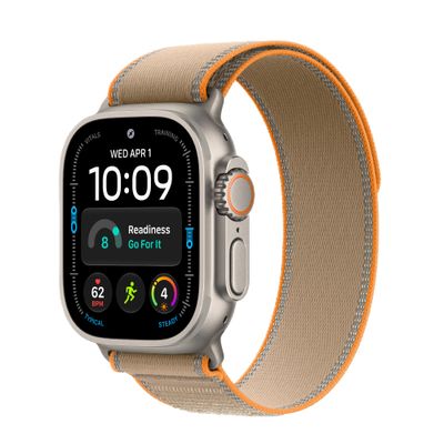 Apple Watch Ultra 4 Smartwatch GPS + Cellular Carcasa Natural Titanium 49mm cu Sand Trail Loop M/L