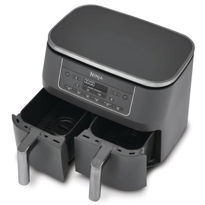 Ninja Friteuza Dubla cu Aer Cald 6-in-1 7.6 L Gri