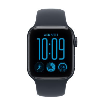 Apple Watch SE 3 Smartwatch GPS + Cellular 44mm Carcasa Aluminiu Midnight cu Sport Band M/L