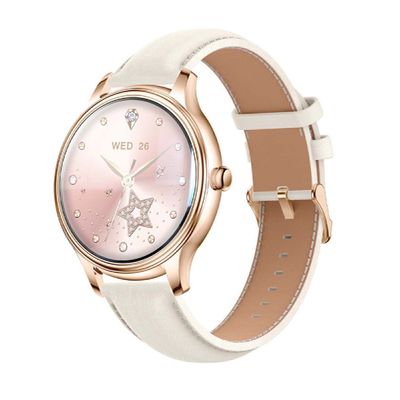 Colmi L28 Smartwatch Auriu Curea din Piele Aurie