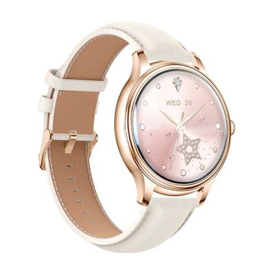 Colmi L28 Smartwatch Auriu Curea din Piele Aurie
