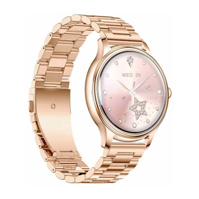 Colmi L28 Smartwatch Auriu cu Curea din Otel Auriu