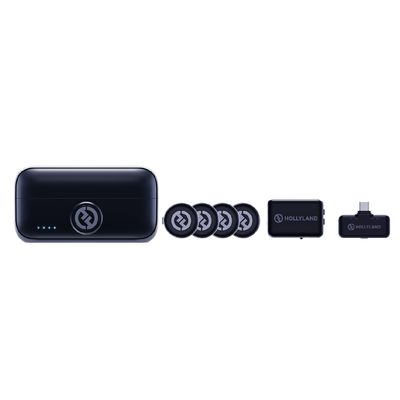 Hollyland Lark M3 Sistem Microfon Wireless Combo 4TX+1RX USB-C+1RX pentru Camera