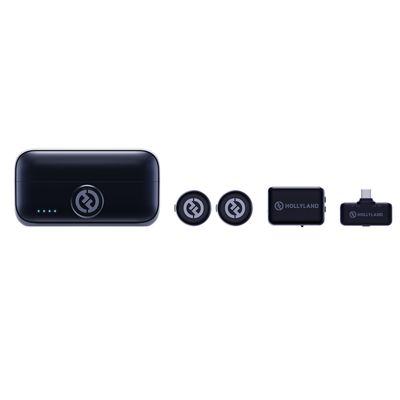 Hollyland Lark M3 Sistem Microfon Wireless Combo 2TX+1RX USB-C+1RX pentru Camera