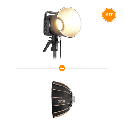[Pachet] ZHIYUN MOLUS G300 COB Lampa LED 300W 2700-6500K + ZHIYUN G60 X100 Softbox Parabolic Bowens 60cm