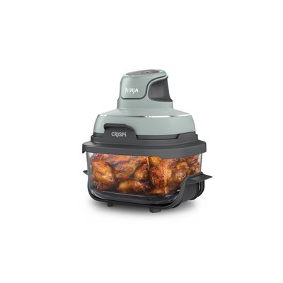 Ninja CRISPi 4in1 FN101 Friteuza cu Aer Cald Portabila 3.8L/1.4L Bej/Verde