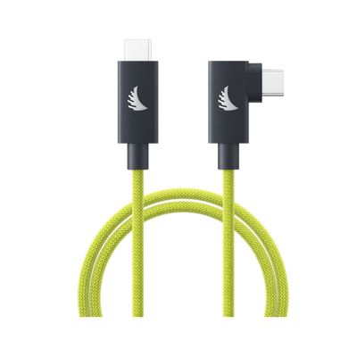 AngelBird Cablu Solid Flex cu Conector in Unghi Drept USB-C 4.0 32cm Lime