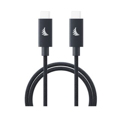 AngelBird Cablu Solid Flex USB-C 4.0 32cm Blue Gray