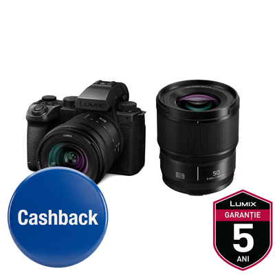Panasonic Lumix S5IIX Kit Aparat Foto Mirrorless cu Obiectiv 20-60mm si 50mm