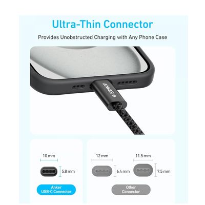 Anker Cablu Zolo USB-C la USB-C 240W 1m Negru