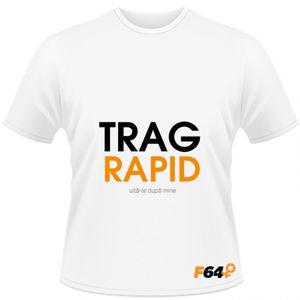 Tricou Trag Rapid Alb - L