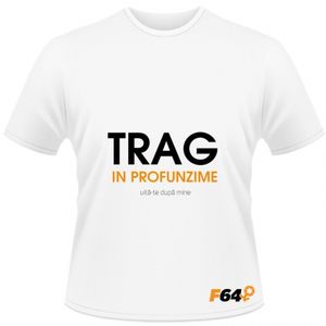 Tricou Trag in Profunzime Alb - XL