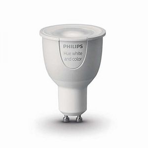 Philips HUE GU10 - Bec inteligent LED, 6.5W, Wi-Fi, ambianta alba si color