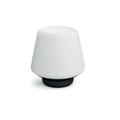 Philips Hue Wellness - Veioza inteligenta cu bec LED E27, 9.5W, Wi-Fi, lumina alba reglabila, Neagra