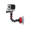 Joby - Ventuza de Fixare, Brat GorillaPod cu Adaptor Montura GoPro
