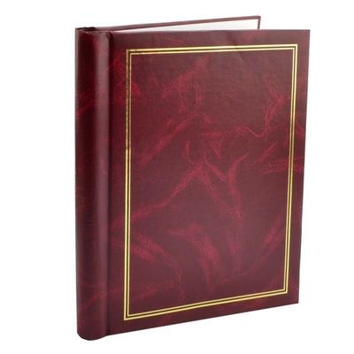 Album Poze - Clasic, 20 File Autoadezive, 23x28cm, Visiniu cu Insertii Aurii