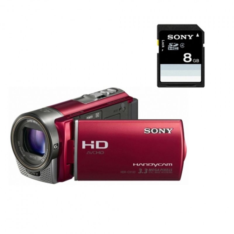 sony-handycam-hdr-cx130r-card-sd-8gb-camera-video-full-hd-obiectiv-g-zoom-30x-rosie-20313