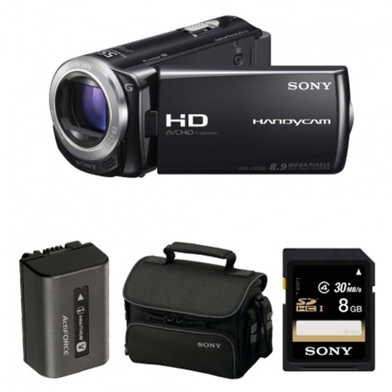 sony-cx260-fullhd-16gb-geanta-acumulator-np-fv50-card-8-gb-24095