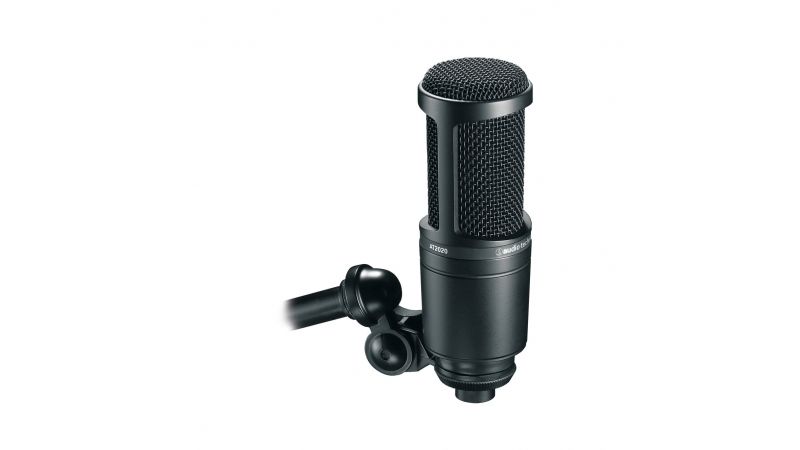 Audio-Technica AT2020 - Microfon condenser pentru studio, XLR