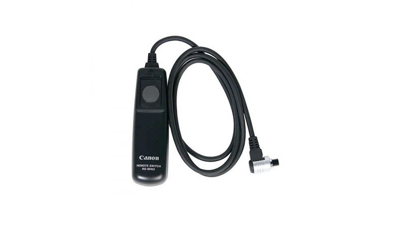 Cavo Telecomando A Scatto Per Canon RS-80N3, Compatibile EOS 5D Mark III, IV, 1D X, Lunghezza 0.8m