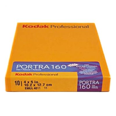 Kodak Portra 160 - plan-film negativ color ISO 160, 10,2x12,7cm (4x5") 10 coli