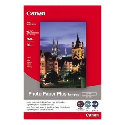 Canon Photo Paper Plus Semi-Gloss Satin 10x15 50 coli - 260g/mp (CANSG201s)