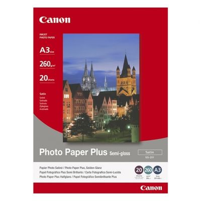 Canon Photo Paper Plus Semi-Gloss Satin A3 20 coli 260g/mp (CANSG201A3)