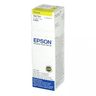 Epson T6734 -  cerneala yellow pentru imprimanta Epson L800