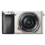 Sony A6000 Aparat Foto Mirrorless 24MP APSC Full HD Kit cu Obiectiv 16-50 F/3.5-5.6 OSS Argintiu