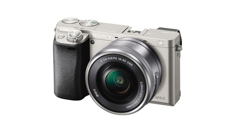 Sony A6000 Aparat Foto Mirrorless 24mp Apsc Full Hd Kit Cu Obiectiv 16 50 F 3 5 5 6 Oss Argintiu F64 Ro