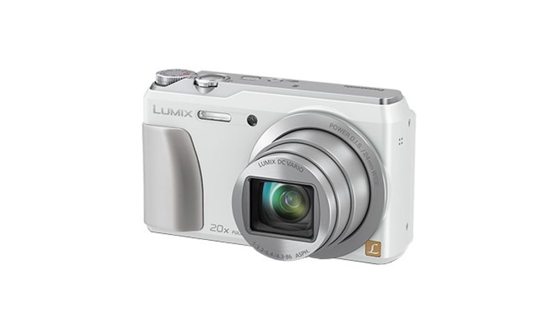 Panasonic Lumix DMC-TZ55 alb - 16Mpx, zoom 20x, wide 24mm, Wi-Fi