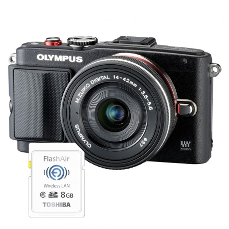olympus-e-pl6-negru-ed-14-42mm-f-3-5-5-6-ez-negru-card-sd-8gb-flash-air--36718