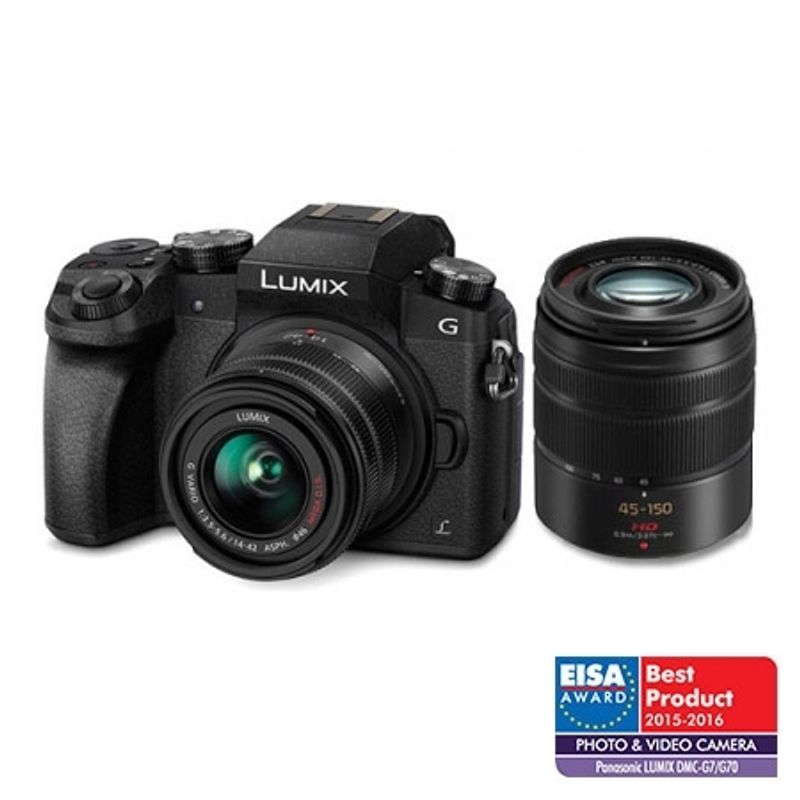 panasonic-lumix-dmc-g7-negru-kit-14-42mm-45-150mm-43137-421